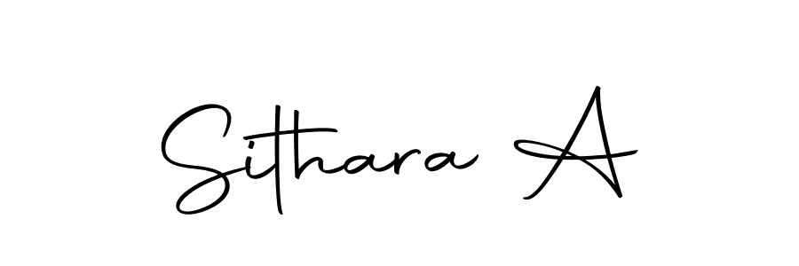 How to make Sithara A signature? Autography-DOLnW is a professional autograph style. Create handwritten signature for Sithara A name. Sithara A signature style 10 images and pictures png