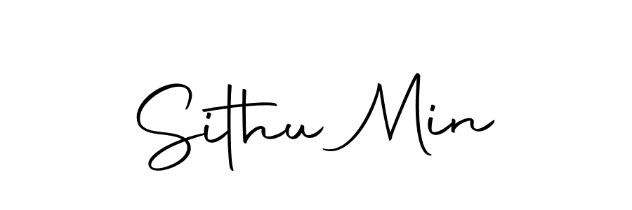 You should practise on your own different ways (Autography-DOLnW) to write your name (Sithu Min) in signature. don't let someone else do it for you. Sithu Min signature style 10 images and pictures png