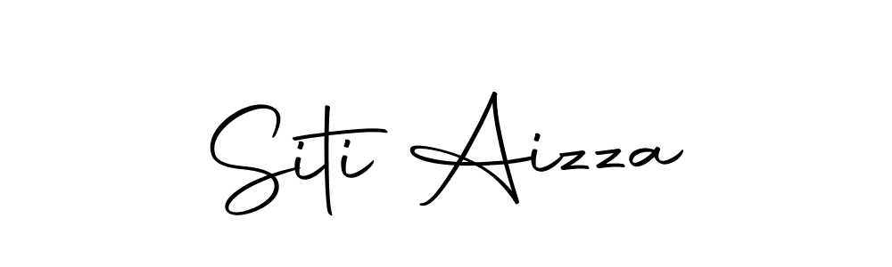Make a beautiful signature design for name Siti Aizza. Use this online signature maker to create a handwritten signature for free. Siti Aizza signature style 10 images and pictures png