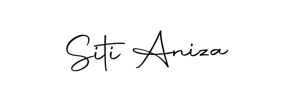 Design your own signature with our free online signature maker. With this signature software, you can create a handwritten (Autography-DOLnW) signature for name Siti Aniza. Siti Aniza signature style 10 images and pictures png