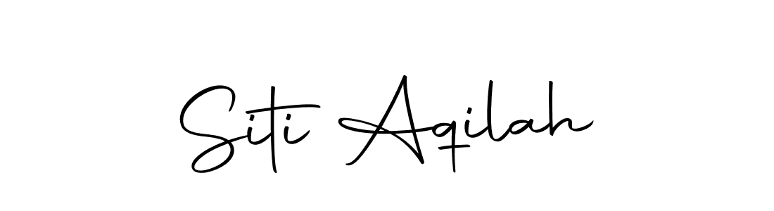 Make a beautiful signature design for name Siti Aqilah. Use this online signature maker to create a handwritten signature for free. Siti Aqilah signature style 10 images and pictures png