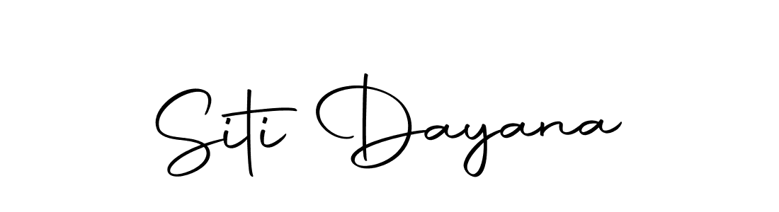 Design your own signature with our free online signature maker. With this signature software, you can create a handwritten (Autography-DOLnW) signature for name Siti Dayana. Siti Dayana signature style 10 images and pictures png