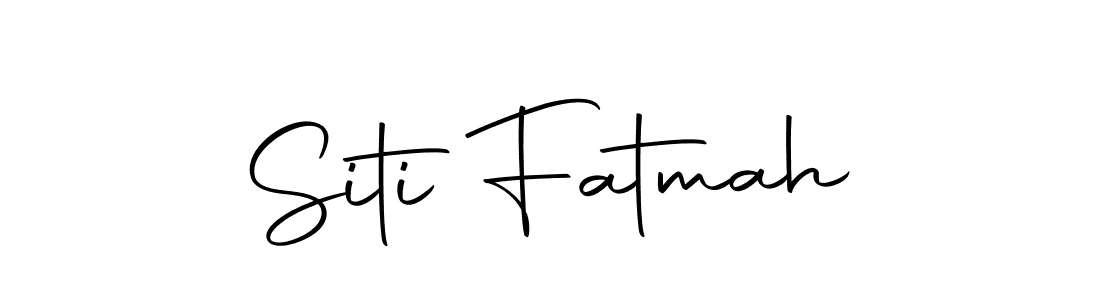 How to make Siti Fatmah name signature. Use Autography-DOLnW style for creating short signs online. This is the latest handwritten sign. Siti Fatmah signature style 10 images and pictures png