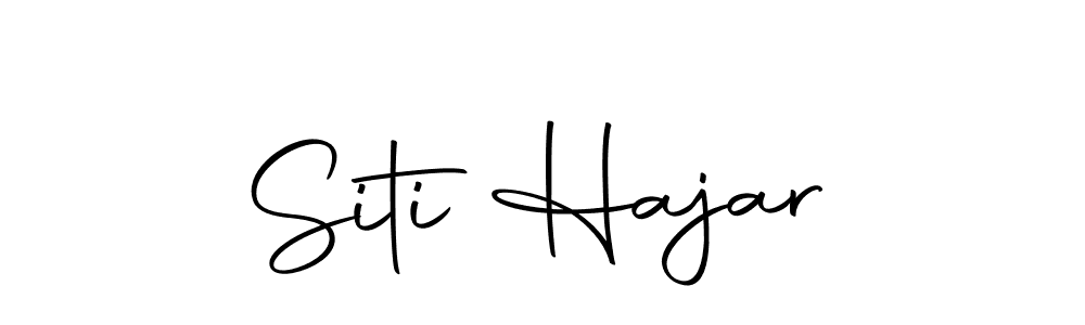 How to make Siti Hajar name signature. Use Autography-DOLnW style for creating short signs online. This is the latest handwritten sign. Siti Hajar signature style 10 images and pictures png