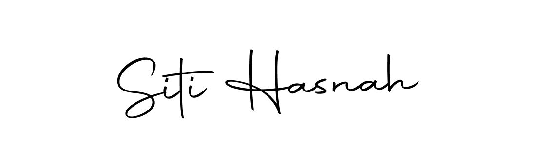 Use a signature maker to create a handwritten signature online. With this signature software, you can design (Autography-DOLnW) your own signature for name Siti Hasnah. Siti Hasnah signature style 10 images and pictures png
