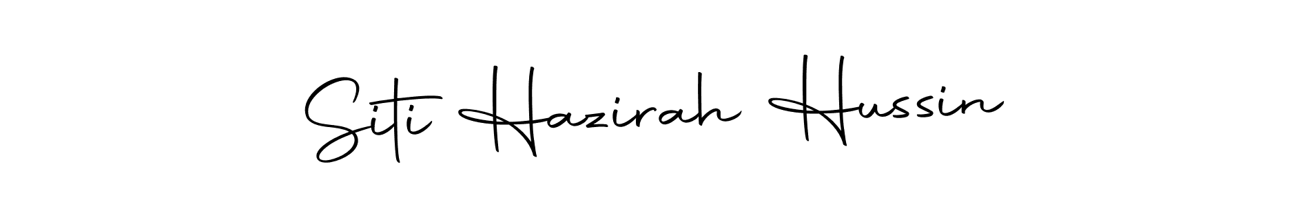 Create a beautiful signature design for name Siti Hazirah Hussin. With this signature (Autography-DOLnW) fonts, you can make a handwritten signature for free. Siti Hazirah Hussin signature style 10 images and pictures png