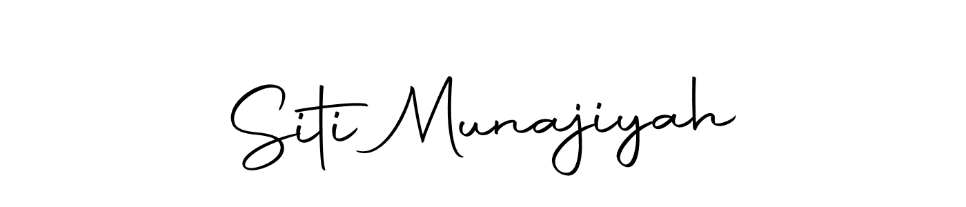 if you are searching for the best signature style for your name Siti Munajiyah. so please give up your signature search. here we have designed multiple signature styles  using Autography-DOLnW. Siti Munajiyah signature style 10 images and pictures png