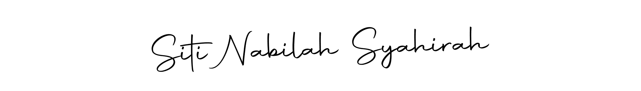 Make a beautiful signature design for name Siti Nabilah Syahirah. Use this online signature maker to create a handwritten signature for free. Siti Nabilah Syahirah signature style 10 images and pictures png