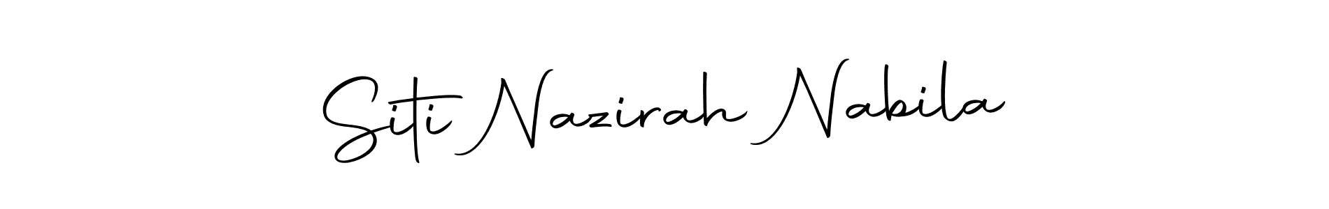 Also You can easily find your signature by using the search form. We will create Siti Nazirah Nabila name handwritten signature images for you free of cost using Autography-DOLnW sign style. Siti Nazirah Nabila signature style 10 images and pictures png