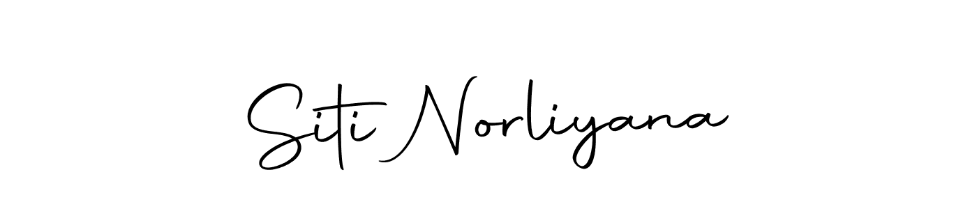 Siti Norliyana stylish signature style. Best Handwritten Sign (Autography-DOLnW) for my name. Handwritten Signature Collection Ideas for my name Siti Norliyana. Siti Norliyana signature style 10 images and pictures png