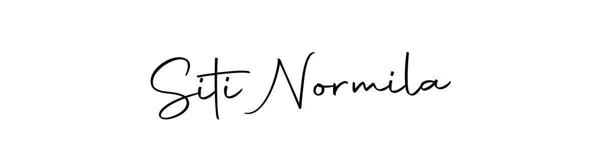 You should practise on your own different ways (Autography-DOLnW) to write your name (Siti Normila) in signature. don't let someone else do it for you. Siti Normila signature style 10 images and pictures png