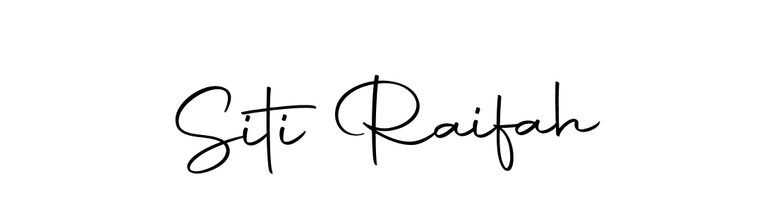 Autography-DOLnW is a professional signature style that is perfect for those who want to add a touch of class to their signature. It is also a great choice for those who want to make their signature more unique. Get Siti Raifah name to fancy signature for free. Siti Raifah signature style 10 images and pictures png