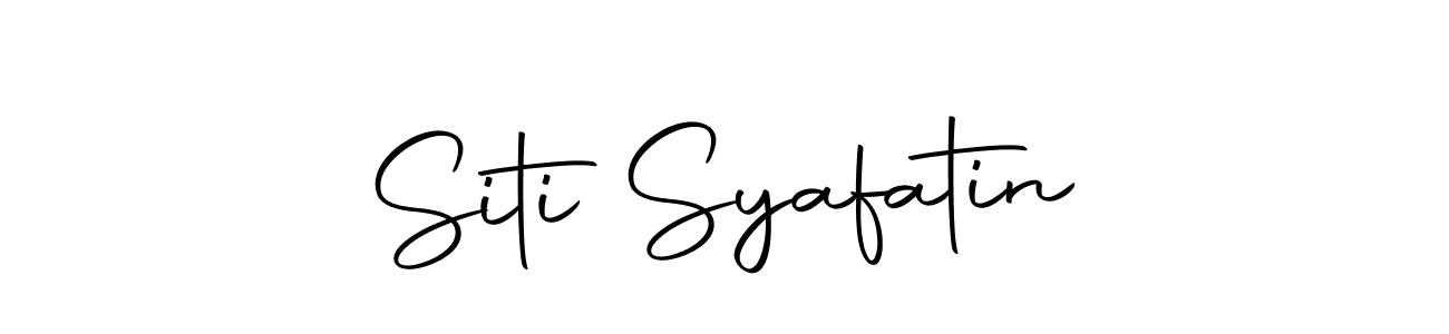 Design your own signature with our free online signature maker. With this signature software, you can create a handwritten (Autography-DOLnW) signature for name Siti Syafatin. Siti Syafatin signature style 10 images and pictures png
