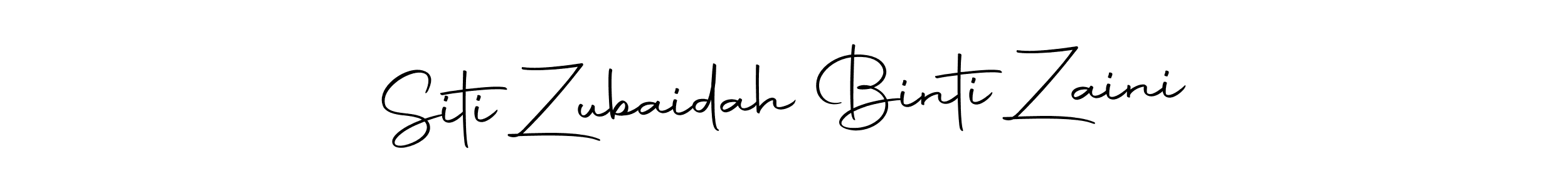 Siti Zubaidah Binti Zaini stylish signature style. Best Handwritten Sign (Autography-DOLnW) for my name. Handwritten Signature Collection Ideas for my name Siti Zubaidah Binti Zaini. Siti Zubaidah Binti Zaini signature style 10 images and pictures png