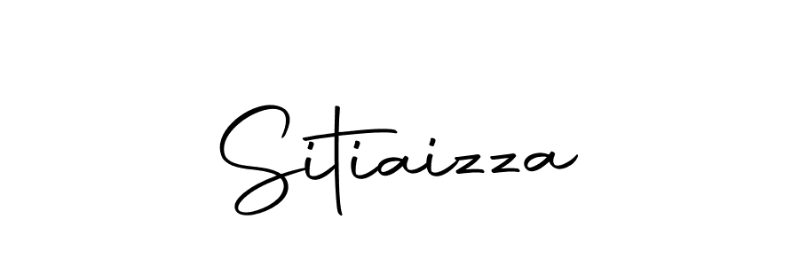 How to make Sitiaizza signature? Autography-DOLnW is a professional autograph style. Create handwritten signature for Sitiaizza name. Sitiaizza signature style 10 images and pictures png