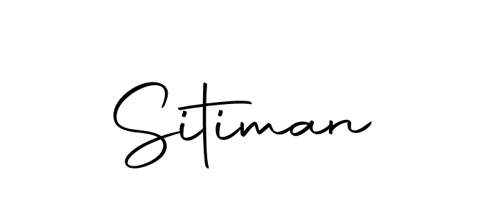 Create a beautiful signature design for name Sitiman. With this signature (Autography-DOLnW) fonts, you can make a handwritten signature for free. Sitiman signature style 10 images and pictures png