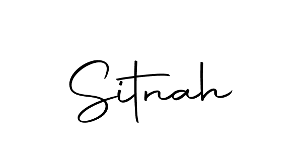 Create a beautiful signature design for name Sitnah. With this signature (Autography-DOLnW) fonts, you can make a handwritten signature for free. Sitnah signature style 10 images and pictures png