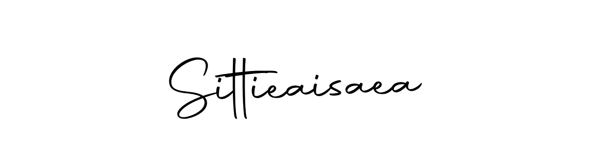 How to make Sittieaisaea name signature. Use Autography-DOLnW style for creating short signs online. This is the latest handwritten sign. Sittieaisaea signature style 10 images and pictures png