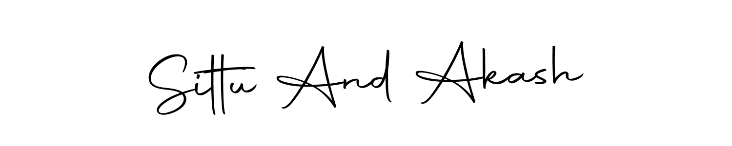 Similarly Autography-DOLnW is the best handwritten signature design. Signature creator online .You can use it as an online autograph creator for name Sittu And Akash. Sittu And Akash signature style 10 images and pictures png
