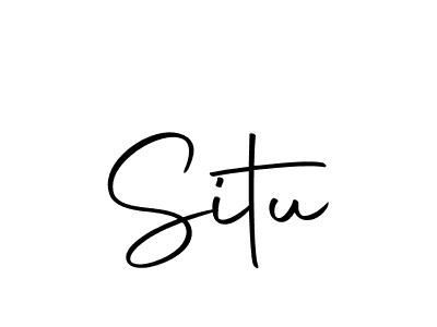 Create a beautiful signature design for name Situ. With this signature (Autography-DOLnW) fonts, you can make a handwritten signature for free. Situ signature style 10 images and pictures png