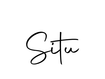 Create a beautiful signature design for name Situ. With this signature (Autography-DOLnW) fonts, you can make a handwritten signature for free. Situ signature style 10 images and pictures png