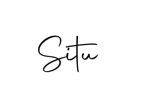 You should practise on your own different ways (Autography-DOLnW) to write your name (Situ ) in signature. don't let someone else do it for you. Situ  signature style 10 images and pictures png