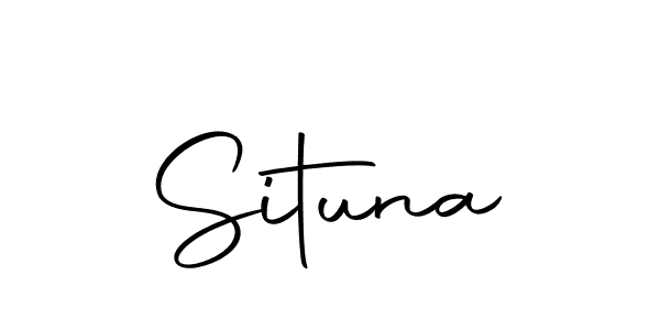 Use a signature maker to create a handwritten signature online. With this signature software, you can design (Autography-DOLnW) your own signature for name Situna. Situna signature style 10 images and pictures png