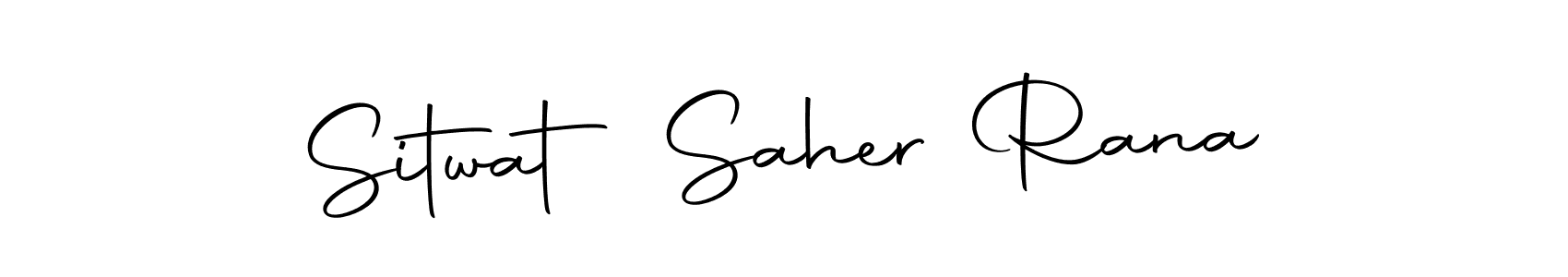 How to make Sitwat Saher Rana name signature. Use Autography-DOLnW style for creating short signs online. This is the latest handwritten sign. Sitwat Saher Rana signature style 10 images and pictures png