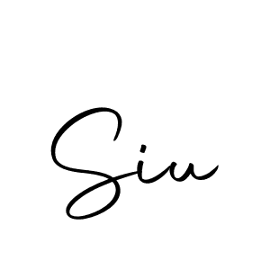 Create a beautiful signature design for name Siu. With this signature (Autography-DOLnW) fonts, you can make a handwritten signature for free. Siu signature style 10 images and pictures png