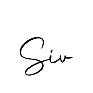 Design your own signature with our free online signature maker. With this signature software, you can create a handwritten (Autography-DOLnW) signature for name Siv. Siv signature style 10 images and pictures png