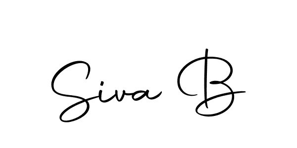 Create a beautiful signature design for name Siva B. With this signature (Autography-DOLnW) fonts, you can make a handwritten signature for free. Siva B signature style 10 images and pictures png