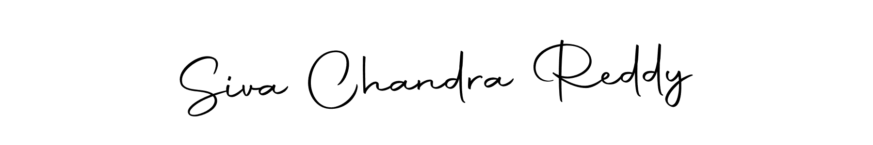 Create a beautiful signature design for name Siva Chandra Reddy. With this signature (Autography-DOLnW) fonts, you can make a handwritten signature for free. Siva Chandra Reddy signature style 10 images and pictures png