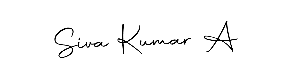 The best way (Autography-DOLnW) to make a short signature is to pick only two or three words in your name. The name Siva Kumar A include a total of six letters. For converting this name. Siva Kumar A signature style 10 images and pictures png