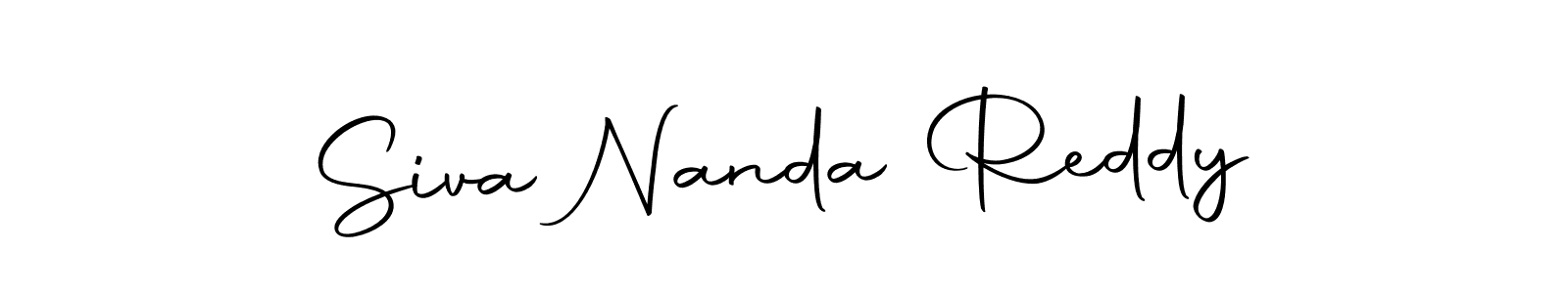 Make a beautiful signature design for name Siva Nanda Reddy. With this signature (Autography-DOLnW) style, you can create a handwritten signature for free. Siva Nanda Reddy signature style 10 images and pictures png