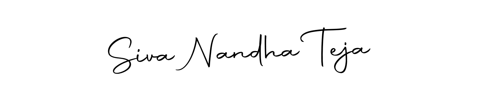 Make a beautiful signature design for name Siva Nandha Teja. With this signature (Autography-DOLnW) style, you can create a handwritten signature for free. Siva Nandha Teja signature style 10 images and pictures png