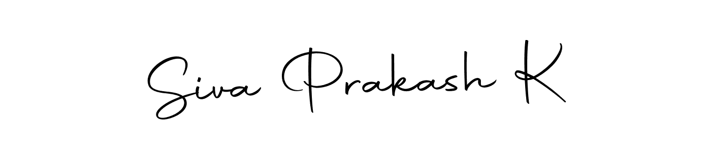 Create a beautiful signature design for name Siva Prakash K. With this signature (Autography-DOLnW) fonts, you can make a handwritten signature for free. Siva Prakash K signature style 10 images and pictures png