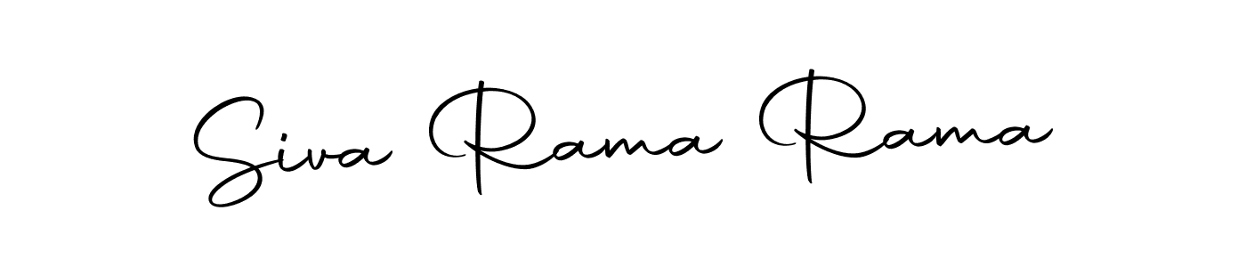 Use a signature maker to create a handwritten signature online. With this signature software, you can design (Autography-DOLnW) your own signature for name Siva Rama Rama. Siva Rama Rama signature style 10 images and pictures png