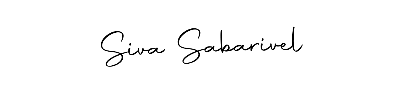 Design your own signature with our free online signature maker. With this signature software, you can create a handwritten (Autography-DOLnW) signature for name Siva Sabarivel. Siva Sabarivel signature style 10 images and pictures png