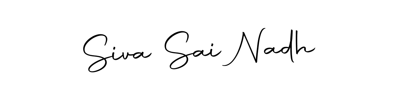 Use a signature maker to create a handwritten signature online. With this signature software, you can design (Autography-DOLnW) your own signature for name Siva Sai Nadh. Siva Sai Nadh signature style 10 images and pictures png