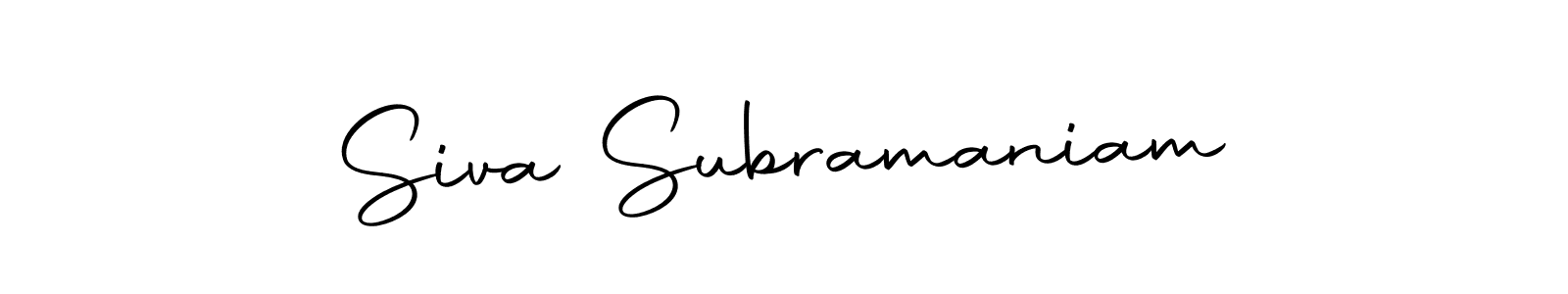 Also we have Siva Subramaniam name is the best signature style. Create professional handwritten signature collection using Autography-DOLnW autograph style. Siva Subramaniam signature style 10 images and pictures png