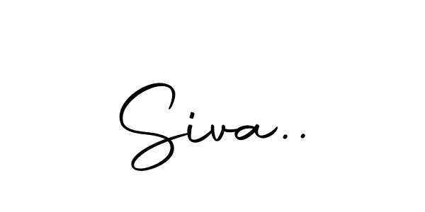 You should practise on your own different ways (Autography-DOLnW) to write your name (Siva..) in signature. don't let someone else do it for you. Siva.. signature style 10 images and pictures png