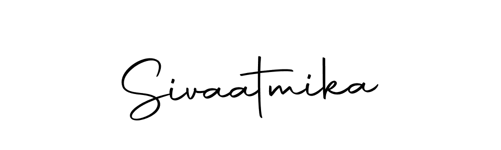 Create a beautiful signature design for name Sivaatmika. With this signature (Autography-DOLnW) fonts, you can make a handwritten signature for free. Sivaatmika signature style 10 images and pictures png