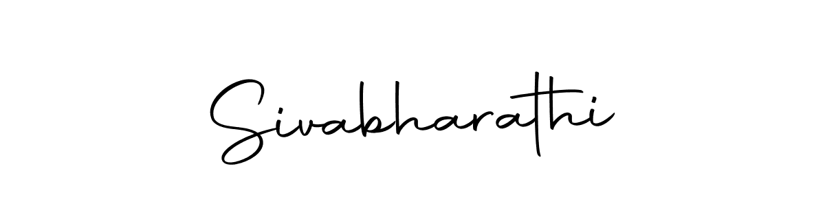 Make a beautiful signature design for name Sivabharathi. With this signature (Autography-DOLnW) style, you can create a handwritten signature for free. Sivabharathi signature style 10 images and pictures png