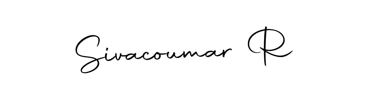 Design your own signature with our free online signature maker. With this signature software, you can create a handwritten (Autography-DOLnW) signature for name Sivacoumar R. Sivacoumar R signature style 10 images and pictures png