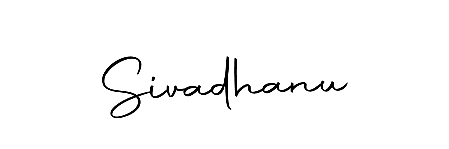 Create a beautiful signature design for name Sivadhanu. With this signature (Autography-DOLnW) fonts, you can make a handwritten signature for free. Sivadhanu signature style 10 images and pictures png