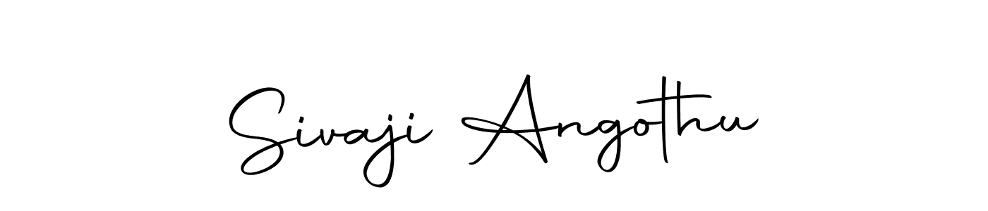 81+ Sivaji Angothu Name Signature Style Ideas | Amazing Autograph