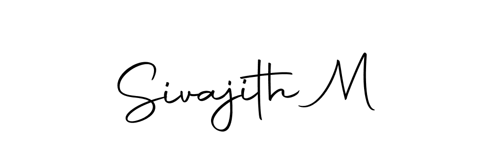 Make a beautiful signature design for name Sivajith M. Use this online signature maker to create a handwritten signature for free. Sivajith M signature style 10 images and pictures png