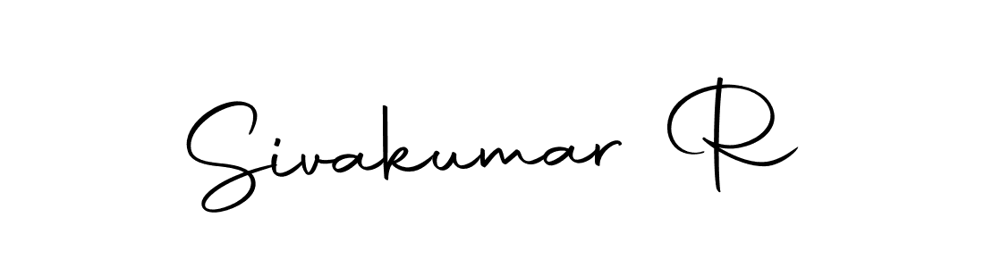 How to make Sivakumar R name signature. Use Autography-DOLnW style for creating short signs online. This is the latest handwritten sign. Sivakumar R signature style 10 images and pictures png