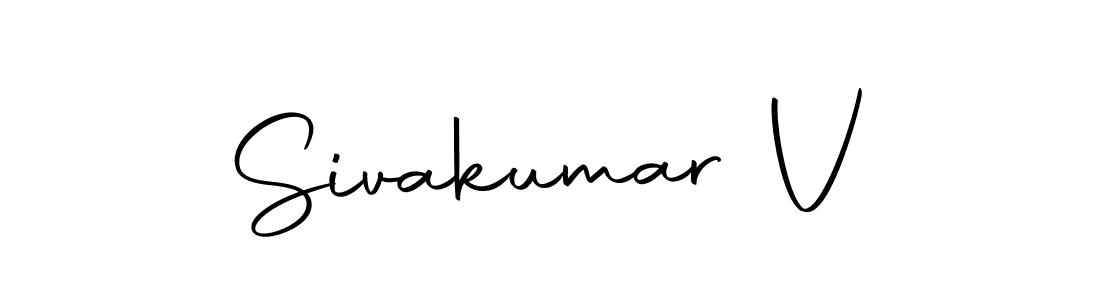 Here are the top 10 professional signature styles for the name Sivakumar V. These are the best autograph styles you can use for your name. Sivakumar V signature style 10 images and pictures png