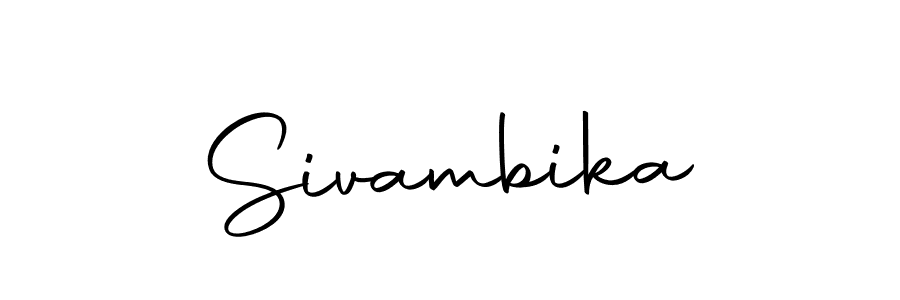 How to make Sivambika signature? Autography-DOLnW is a professional autograph style. Create handwritten signature for Sivambika name. Sivambika signature style 10 images and pictures png